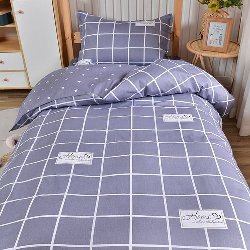 单人寝室全棉三件套学生宿舍床上用品上下铺床单六件套09m米