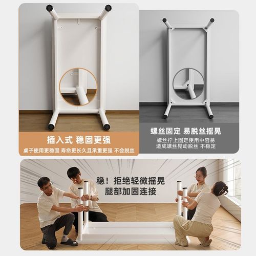 电脑桌卧室家用实木书桌学生写字桌长方形学习桌子简易办公桌