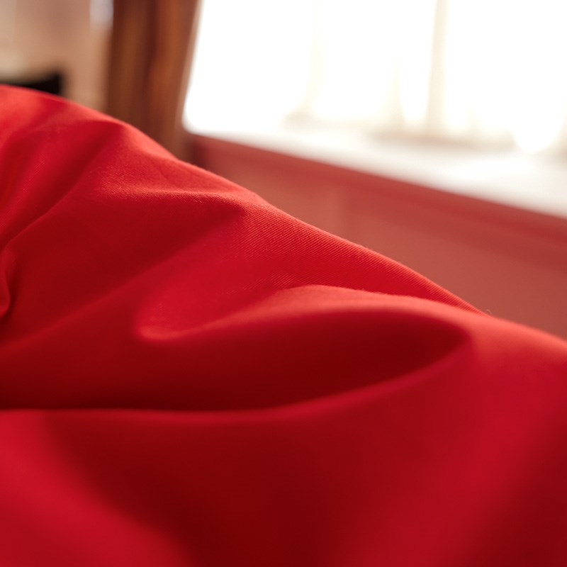 A类全棉婚庆大红四件套纯棉长绒棉刺绣被套床单床上用品套件