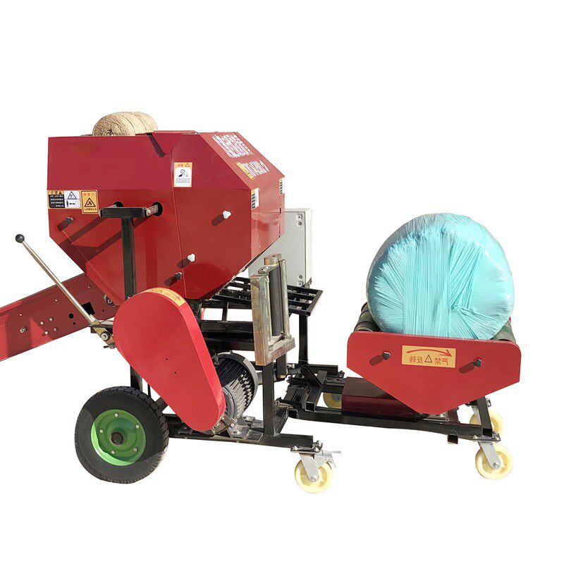 青储打包机 全自动打捆包膜机 圆捆机干湿玉米秸秆粉碎家用小型,农机/农具/农膜,收割机械,淘宝优惠券,粉丝福利购,淘宝优惠卷