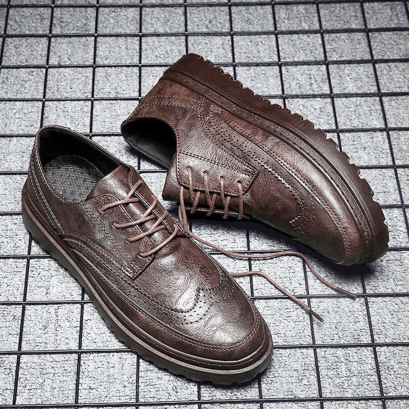 牛津鞋休闲大头皮鞋男商务正装上班伴郎新郎黑色增高透气软底男鞋