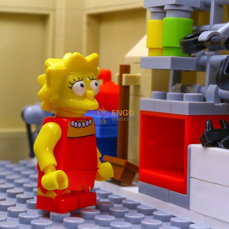 中国积木71006辛普森一家房子房屋男孩拼装成人玩具拼图拼搭16005