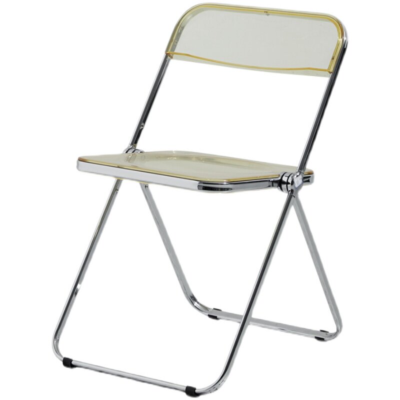 透明椅子亚克力餐椅ins凳子时尚网红拍照凳折叠椅子服装店化妆椅