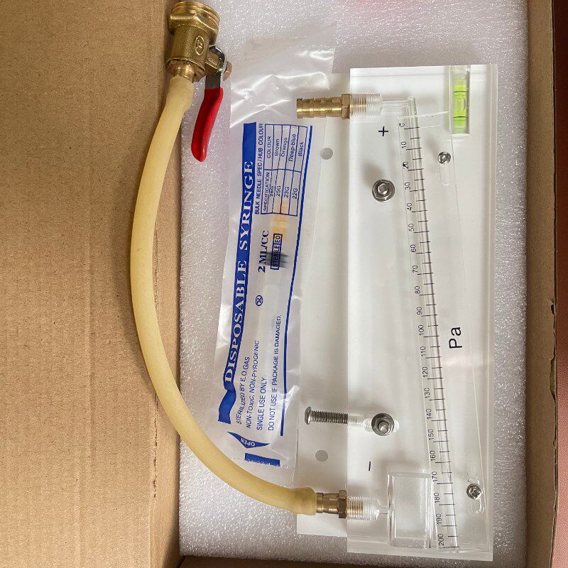 DP200人防倾斜式测压装置 风管测压表红油差压计负压表