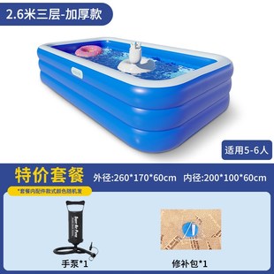 儿童充气游泳池大型戏婴儿宝宝洗澡小孩子成人家用加厚耐磨新款