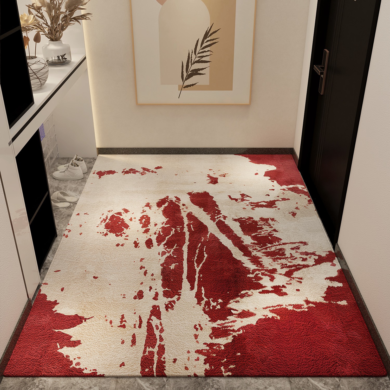 2024新款入户门地毯进门门垫防滑耐脏高级地垫玄关家用可裁剪脚垫