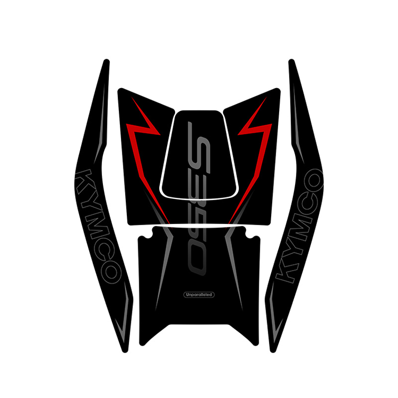 适用光阳S350S250油箱贴改装装甲贴保护贴贴花防剐蹭加厚防水贴纸