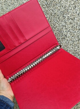 红色26孔B5豪华版可拆卸活页笔记本办公商务记事U本定制商务礼品