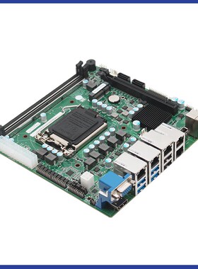 H110多网工业小板5个千兆网口视觉检测自动化设备迷你ITX工控主板