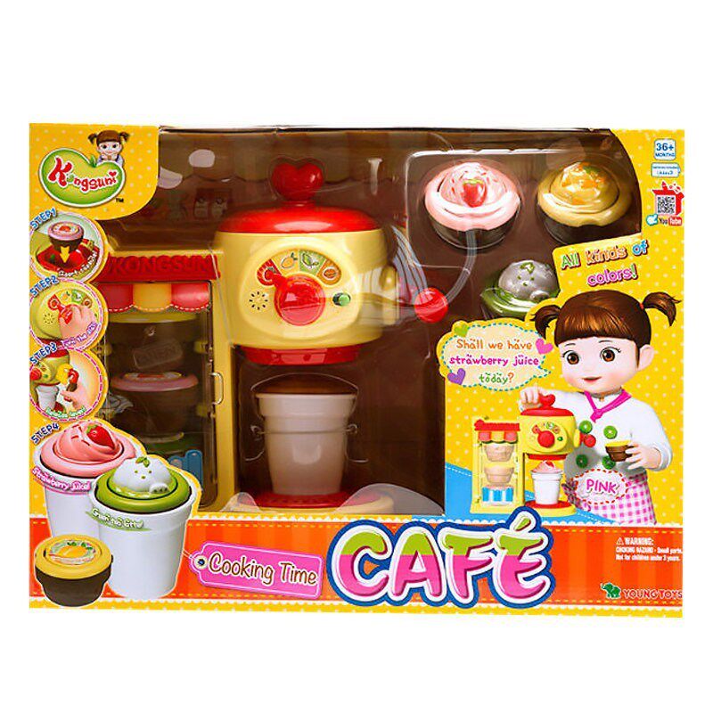 小豆娃娃咖啡机香甜爆米花冰淇淋小豆子过家家儿童玩具女孩