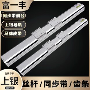正反牙滑b台模组 厂家定制双滑块模组 电动滚珠丝杆直线滑台铝型