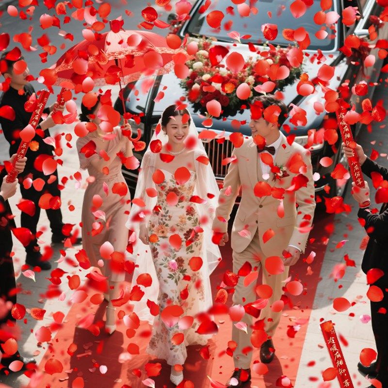 结婚礼炮礼花筒花瓣红色玫瑰礼筒炮手拧花筒婚礼喷花婚庆用品大全