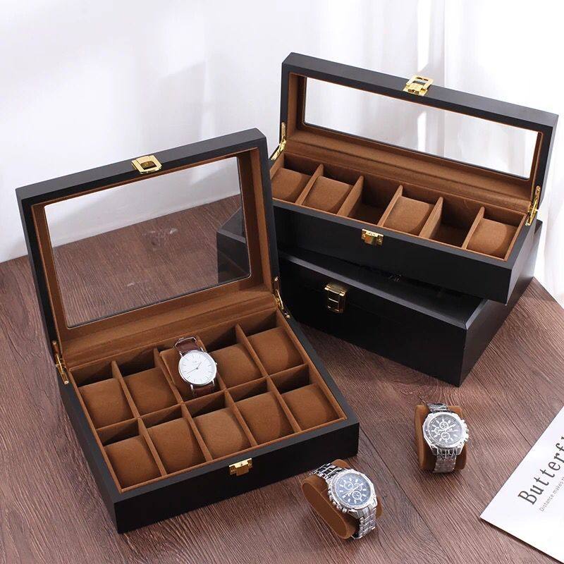 木质手表收纳盒高档包装开窗首饰箱机械表收藏盒摆地摊手链展示盘,饰品/流行首饰/时尚饰品新,首饰箱,淘宝优惠券,粉丝福利购,淘宝优惠卷