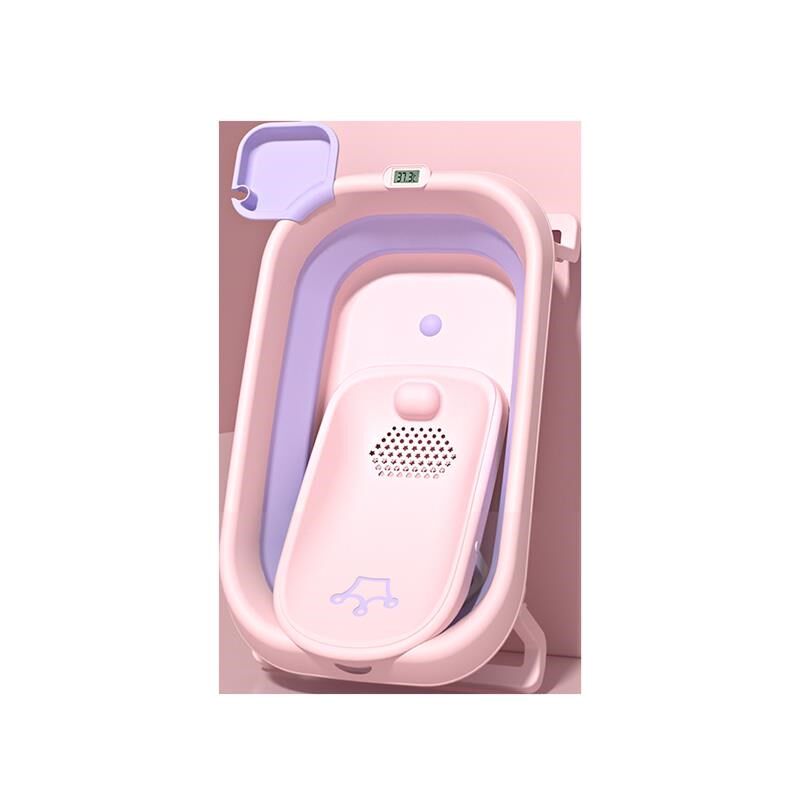 儿童洗澡盆3岁以上宝宝冲凉盆0一6岁可折叠三4便携式婴儿简约浴盆