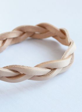 叉子手工36cm曲曲手编麻花小包带箱包配件diy拼布钩针包拎手把手