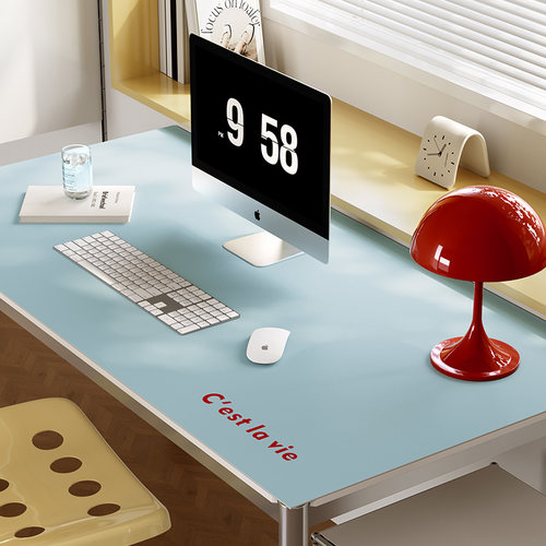 半色调韩a系纯色简约书桌垫pvc防水防油办公室餐桌面保护垫可定制