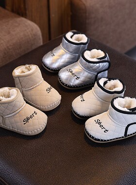 2025新款冬g季婴儿棉鞋0一1岁保暖步前鞋男女宝宝鞋加绒软底雪地