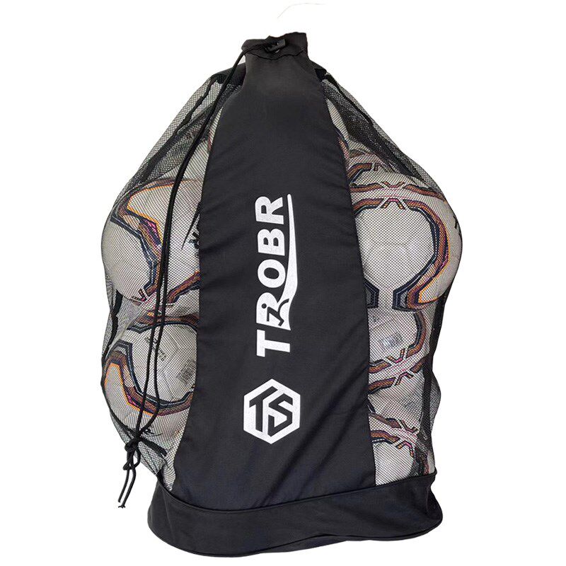 拓佰体育大球袋足蓝球包排球大网兜收纳袋大容量训练装备大号球包