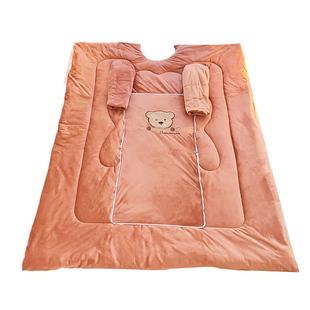 冬天多功能懒人被有袖子办公室午休可以穿在身上的被子绒毛抱枕被