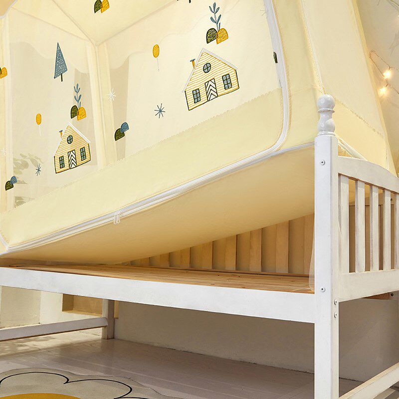 新款儿童床防摔蚊帐家用婴儿防掉床蒙古包全包底拼接床可定制尺寸