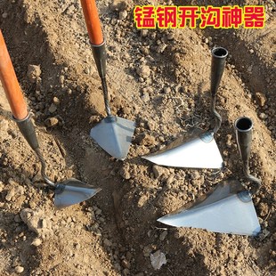 开沟锄头种玉米花生神器人工起垄翻地锄草松土犁地农用工具大全