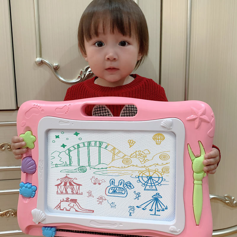儿童画画板磁性写字板宝宝婴儿13岁2幼儿小孩玩具磁力彩色涂鸦板