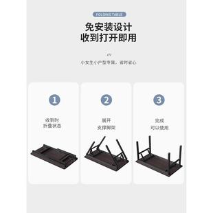 桌子折叠桌摆摊美甲桌电脑长条桌培训课桌简易餐桌家用长方形书桌