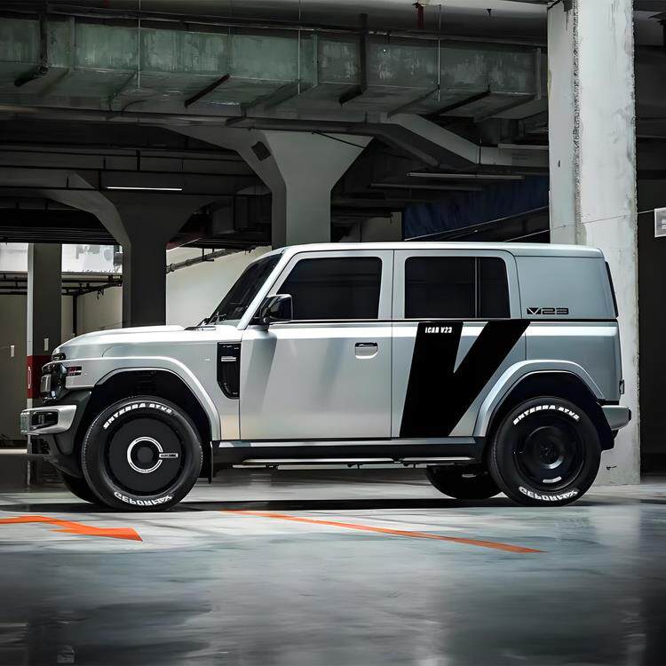 适用于ICARV23车贴拉花 icar03 车身改装贴纸机盖侧裙贴纸