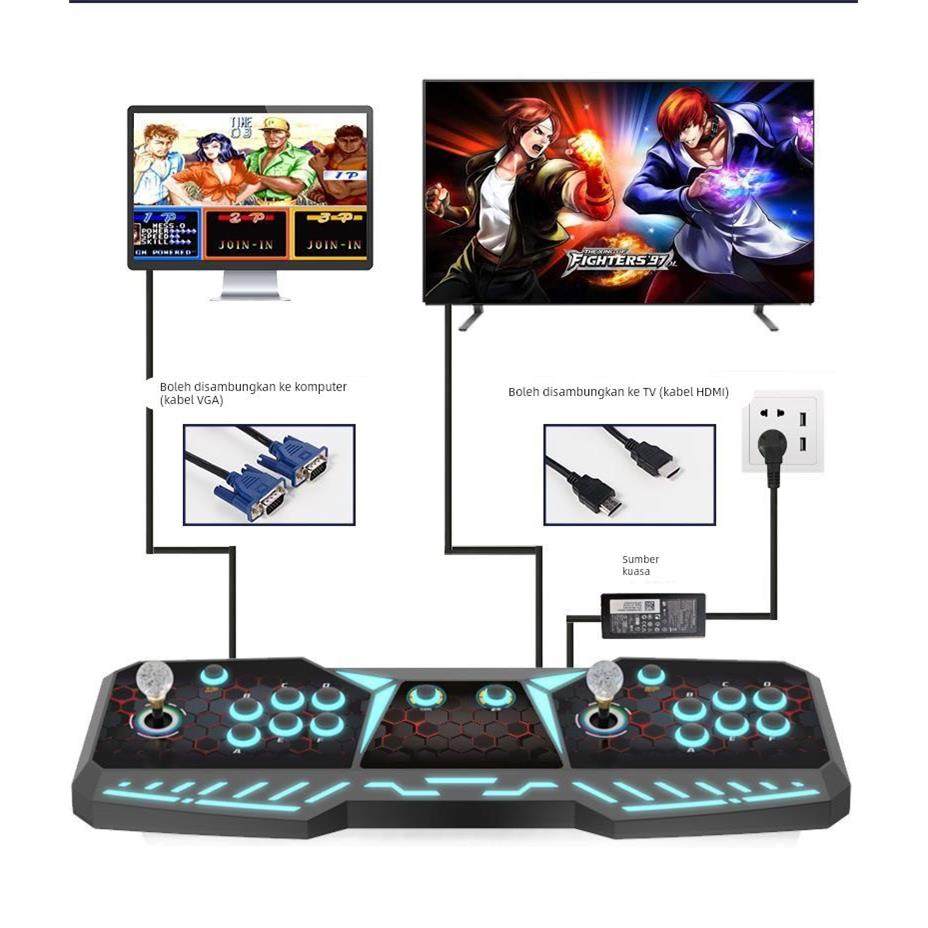 新款2025街机双人游戏机电视家用摇杆台式怀旧