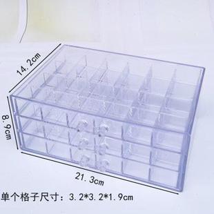 亚克力饰品盒钻盒抽屉盒美甲钻饰品分类桌面工具笔收纳盒子首饰盒