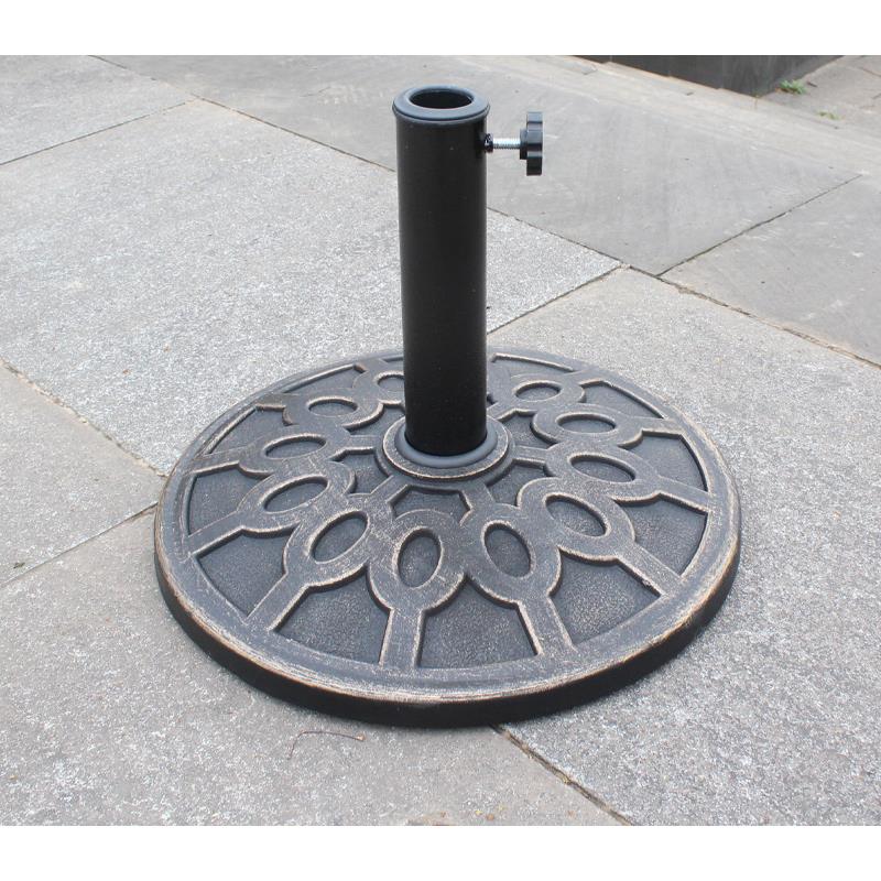 户外太阳伞座圆形广告中柱伞旗杆底座遮阳伞墩水箱大理石室外支撑