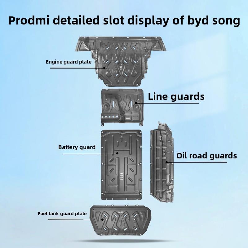 适用24款比亚迪宋PRO DMI电池下护板原厂发动机底盘装甲防护挡板