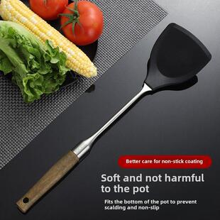 德国硅胶锅铲不锈钢304耐高温食品级炒菜铲子不粘锅专用铲