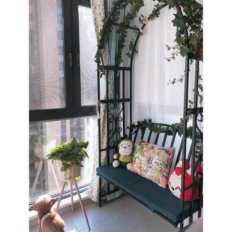 欧式铁艺拱门花架爬藤架拱形客厅轻奢地面阳台庭院花架休闲椅定制,鲜花速递/花卉仿真/绿植园艺,花架,淘宝优惠券,粉丝福利购,淘宝优惠卷