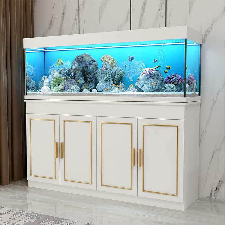 轻奢鱼缸柜底柜客厅家用隔断架子底座柜子水族箱订做承重大中小型