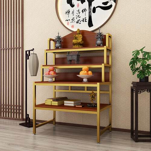 多层佛财神桌供奉香案佛台台佛像家用架子佛柜观音佛龛简约新中式