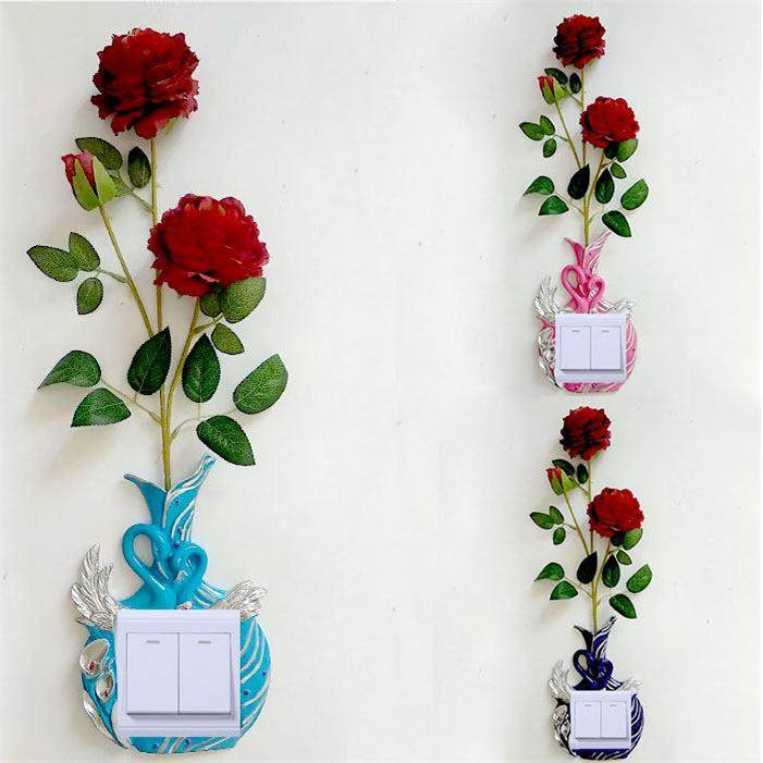 欧式简约树脂开关贴墙贴插座保护套3d立体客厅创意防水装饰,家居饰品,开关贴,淘宝优惠券,粉丝福利购,淘宝优惠卷