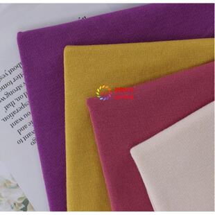 春夏t恤针织莫代尔双面1*1罗纹面料人造丝高弹性秋冬底裤衬衫皮肤