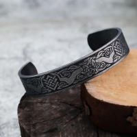 Retro Life tree bracelet for men, Celtic totem wide face, Nordic Viking ethnic trend bracelet for men, personalized and versatile thumbnail 7
