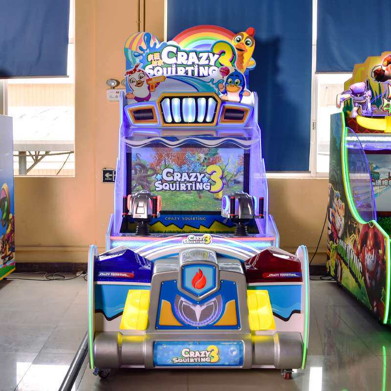 室内游乐场电玩城娱乐设备疯狂射水3大型投币双人射水射球游戏机