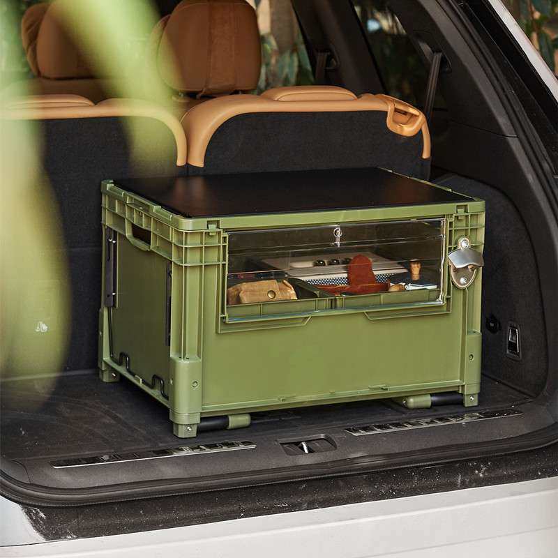 户外露营收纳箱翻盖野营箱大容量储物箱不锈钢桌面置物箱车载后备,户外/登山/野营/旅行用品,露营折叠箱,淘宝优惠券,粉丝福利购,淘宝优惠卷