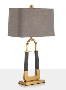 创意金属台灯卧室床头美式时尚样板房设计师个性台灯具异形台灯