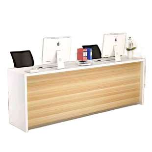 房产中介办公桌收银前台吧台物业店铺台旅行社咨询接待台电脑物流