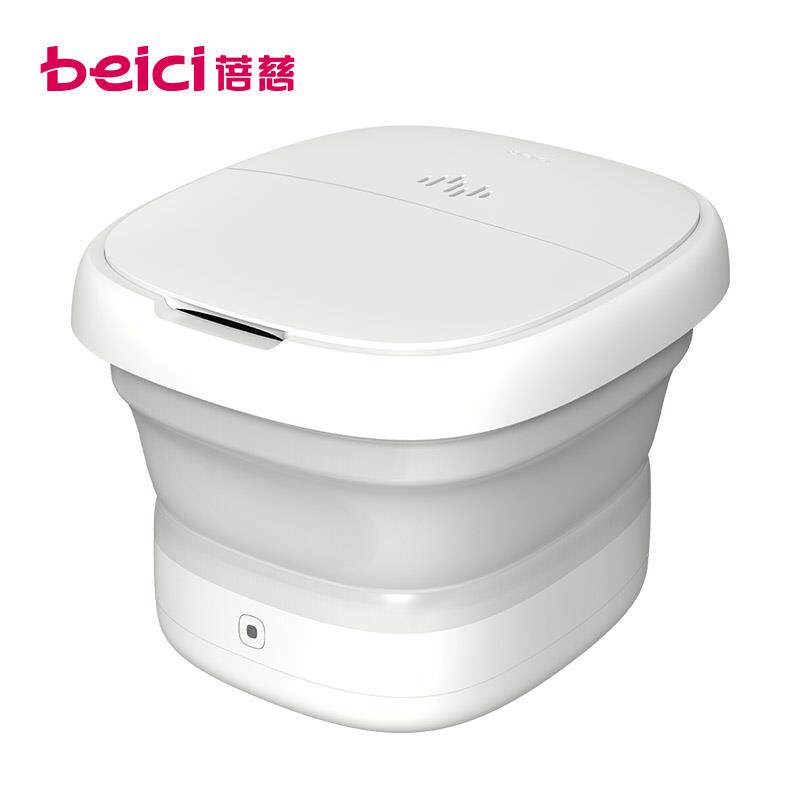 蓓慈小风琴可折叠泡脚桶加热恒温洗脚盆家用送礼自动足浴器折叠盆