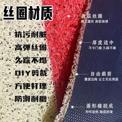 你空手来啊丝圈地垫趣味创意入户门防滑地毯蹭土耐磨进门门垫新款