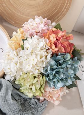 仿真花小枝绣球厂家假花绿植物婚庆装饰工艺品INS风MW52664