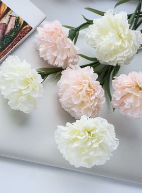 康乃馨母亲节日礼物仿真花厂家家居装饰婚庆假花MW66770