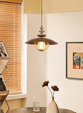 法式复古餐厅吊灯中古风vintange餐桌吧台灯高级感玻璃中山灯具