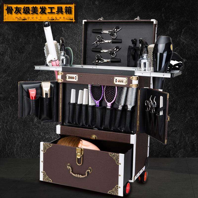 美发师工具箱多功能发型师大工箱抽屉推剪专业油头工具箱收纳