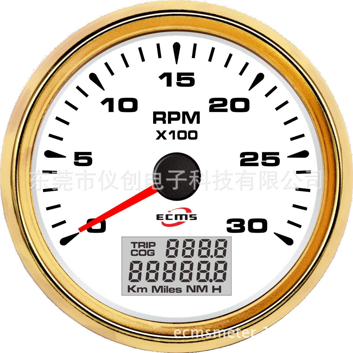 85mm指针转速表  1-300可调   七色背光